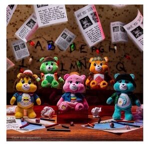 New Care Bears X Stranger Things Colorful 9’ Plush Set of 5